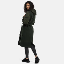 Marikoo Tjadee Damen Winter Wickelmantel Dark Olive-Größe S - Gr. 36