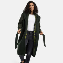 Marikoo Tjadee Damen Winter Wickelmantel Dark Olive-Größe XL - Gr. 42