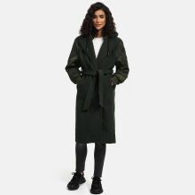 Marikoo Tjadee Damen Winter Wickelmantel Dark Olive-Größe XXXL - Gr. 46