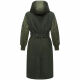 Marikoo Tjadee Damen Winter Wickelmantel Dark Olive-Größe XXXL - Gr. 46