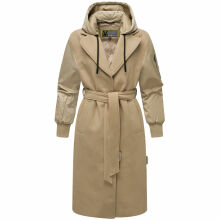 Marikoo Tjadee Damen Winter Wickelmantel Sand Beige-Größe S - Gr. 36
