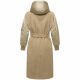 Marikoo Tjadee Damen Winter Wickelmantel Sand Beige-Größe XL - Gr. 42