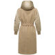 Marikoo Tjadee Damen Winter Wickelmantel Sand Beige-Größe XXL - Gr. 44