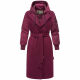 Marikoo Tjadee Damen Winter Wickelmantel Wine-Größe XL - Gr. 42