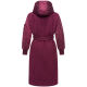 Marikoo Tjadee Damen Winter Wickelmantel Wine-Größe XL - Gr. 42