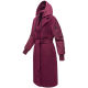 Marikoo Tjadee Damen Winter Wickelmantel Wine-Größe XL - Gr. 42