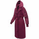 Marikoo Tjadee Damen Winter Wickelmantel Wine-Größe XXXL - Gr. 46