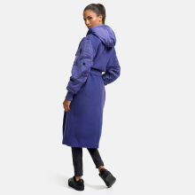 Marikoo Tjadee Damen Winter Wickelmantel Blue Violet-Größe M - Gr. 38