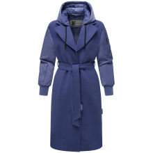 Marikoo Tjadee Damen Winter Wickelmantel Blue Violet-Größe M - Gr. 38