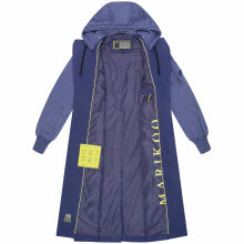 Marikoo Tjadee Damen Winter Wickelmantel Blue Violet-Größe M - Gr. 38
