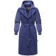 Marikoo Tjadee Damen Winter Wickelmantel Blue Violet-Größe M - Gr. 38
