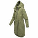 Marikoo Megumii Damen Übergangsjacke Olive Größe XXXXL - Gr. 48