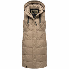 Marikoo Narikaa Damen Winterweste Taupe Grey Größe XXL - Gr. 44