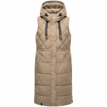 Marikoo Narikaa Damen Winterweste Taupe Grey Größe XXXL - Gr. 46