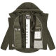 Marikoo Elira Damen Winterjacke Dark Olive Größe XS - Gr. 34