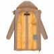 Navahoo BliblablubbDamen Winterjacke Taupe Grey Größe S - Gr. 36