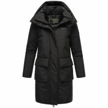Marikoo Nanami Damen Winterjacke Schwarz Größe XXXL - Gr. 46