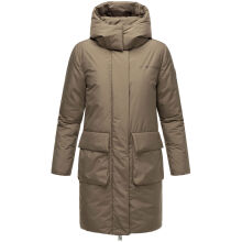 Marikoo Nanami Damen Winterjacke Stone Brown Größe XXXL - Gr. 46