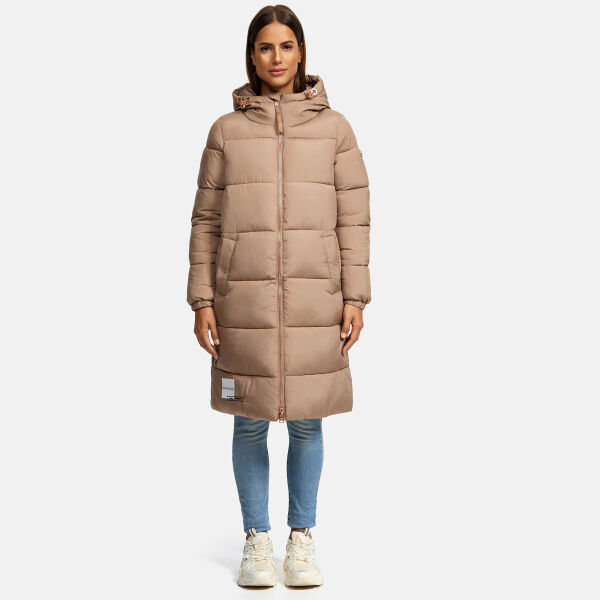 Marikoo Nomadiaa Damen Winterjacke Taupe Grey Größe XL - Gr. 42