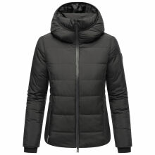 Marikoo Radaa Damen Stepp Jacke Schwarz Größe XXL - Gr. 44