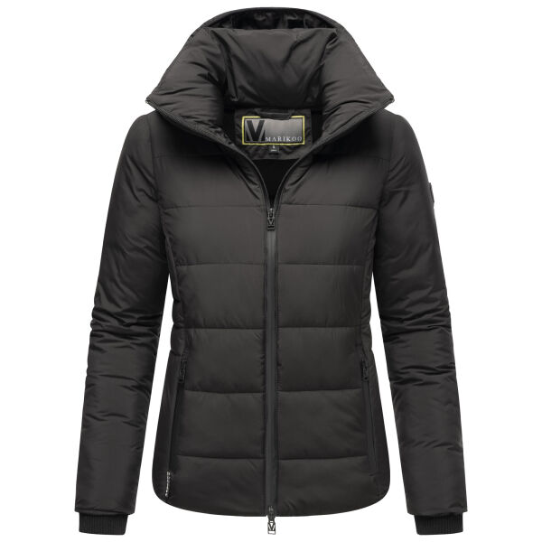 Marikoo Radaa Damen Stepp Jacke Schwarz Größe XXXXXXL - Gr. 52