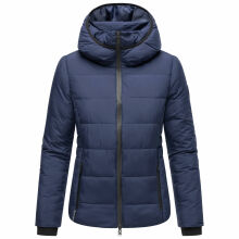 Marikoo Radaa Damen Stepp Jacke Navy Größe L - Gr. 40