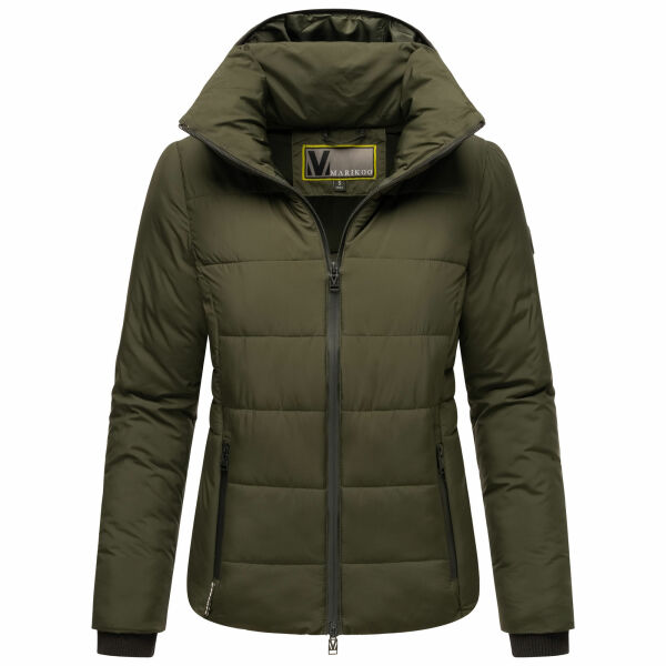 Marikoo Radaa Damen Stepp Jacke Olive Größe XXXXXXL - Gr. 52