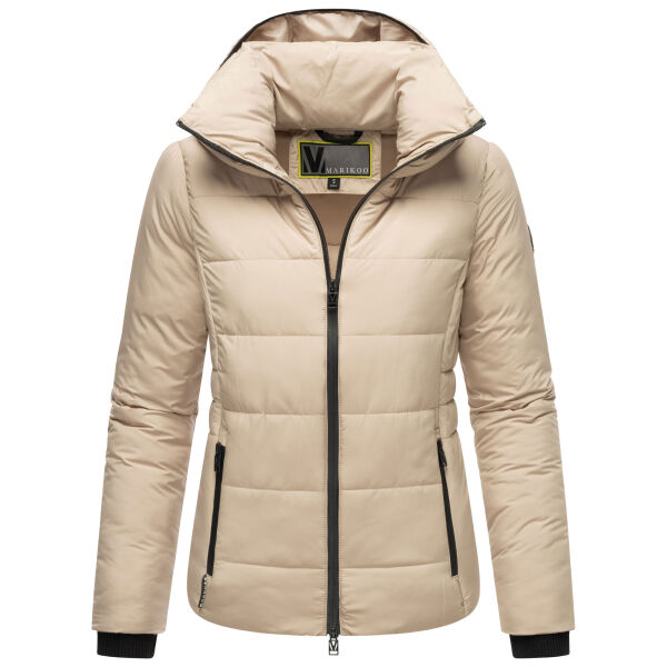 Marikoo Radaa Damen Stepp Jacke Taupe Grey Größe S - Gr. 36