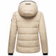 Marikoo Radaa Damen Stepp Jacke Taupe Grey Größe L - Gr. 40