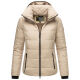 Marikoo Radaa Damen Stepp Jacke Taupe Grey Größe XXL - Gr. 44
