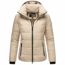 Marikoo Radaa Damen Stepp Jacke Taupe Grey Größe XXXXXL - Gr. 50