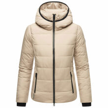 Marikoo Radaa Damen Stepp Jacke Taupe Grey Größe XXXXXL - Gr. 50