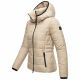 Marikoo Radaa Damen Stepp Jacke Taupe Grey Größe XXXXXL - Gr. 50