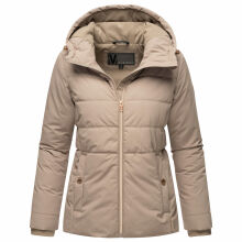 Marikoo Alemee Damen Stepp Jacke Taupe Grey Größe S - Gr. 36