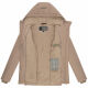 Marikoo Alemee Damen Stepp Jacke Taupe Grey Größe M - Gr. 38