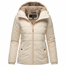 Marikoo Alemee Damen Stepp Jacke Cream Größe L - Gr. 40