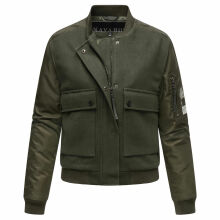 Navahoo Willstehaben Damen Jacke Olive Größe L - Gr. 40