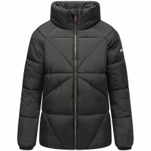 Navahoo Schokolinaa Damen Winter Steppjacke Schwarz Größe XS - Gr. 34