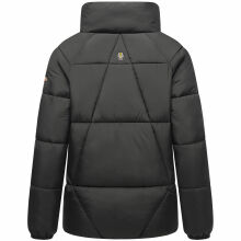 Navahoo Schokolinaa Damen Winter Steppjacke Schwarz Größe L - Gr. 40