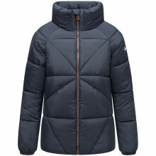 Navahoo Schokolinaa Damen Winter Steppjacke Navy Größe L - Gr. 40