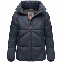 Navahoo Schokolinaa Damen Winter Steppjacke Navy Größe XXXL - Gr. 46