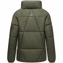 Navahoo Schokolinaa Damen Winter Steppjacke Olive Größe XS - Gr. 34