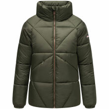 Navahoo Schokolinaa Damen Winter Steppjacke Olive Größe XL - Gr. 42