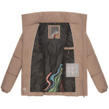 Navahoo Schokolinaa Damen Winter Steppjacke Taupe Grey Größe S - Gr. 36