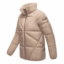 Navahoo Schokolinaa Damen Winter Steppjacke Taupe Grey Größe M - Gr. 38