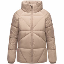 Navahoo Schokolinaa Damen Winter Steppjacke Taupe Grey Größe XXXL - Gr. 46
