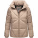 Navahoo Schokolinaa Damen Winter Steppjacke Taupe Grey Größe XXXL - Gr. 46