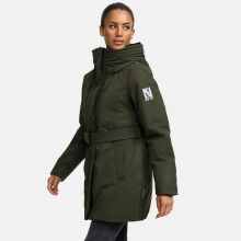 Navahoo Eishauch Damen Winterjacke Dark Olive Größe M - Gr. 38