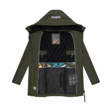 Navahoo Eishauch Damen Winterjacke Dark Olive Größe L - Gr. 40