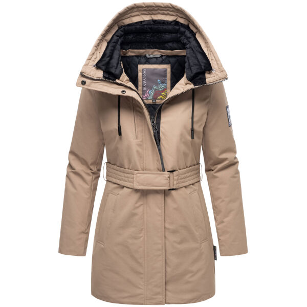 Navahoo Eishauch Damen Winterjacke Taupe Grey Größe XXL - Gr. 44